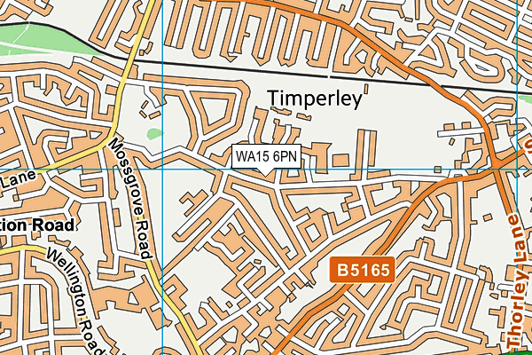WA15 6PN map - OS VectorMap District (Ordnance Survey) WA15 6PN map - OS VectorMap District (Ordnance Survey)