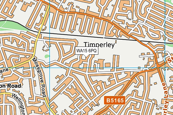 WA15 6PQ map - OS VectorMap District (Ordnance Survey) WA15 6PQ map - OS VectorMap District (Ordnance Survey)