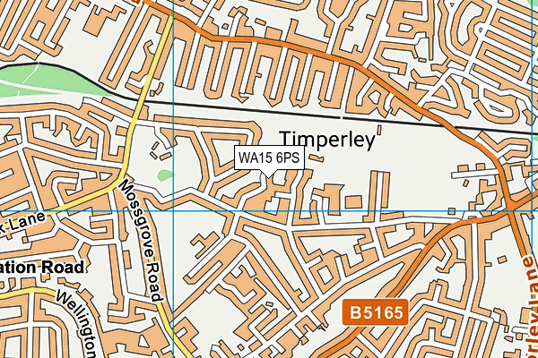 WA15 6PS map - OS VectorMap District (Ordnance Survey) WA15 6PS map - OS VectorMap District (Ordnance Survey)