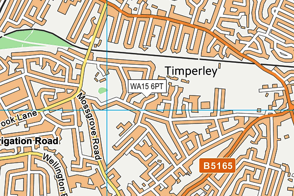 WA15 6PT map - OS VectorMap District (Ordnance Survey) WA15 6PT map - OS VectorMap District (Ordnance Survey)