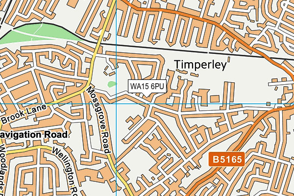 WA15 6PU map - OS VectorMap District (Ordnance Survey) WA15 6PU map - OS VectorMap District (Ordnance Survey)