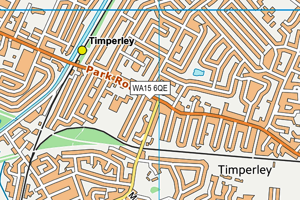 WA15 6QE map - OS VectorMap District (Ordnance Survey)