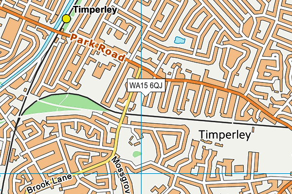 WA15 6QJ map - OS VectorMap District (Ordnance Survey) WA15 6QJ map - OS VectorMap District (Ordnance Survey)