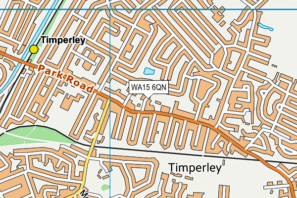 WA15 6QN map - OS VectorMap District (Ordnance Survey)