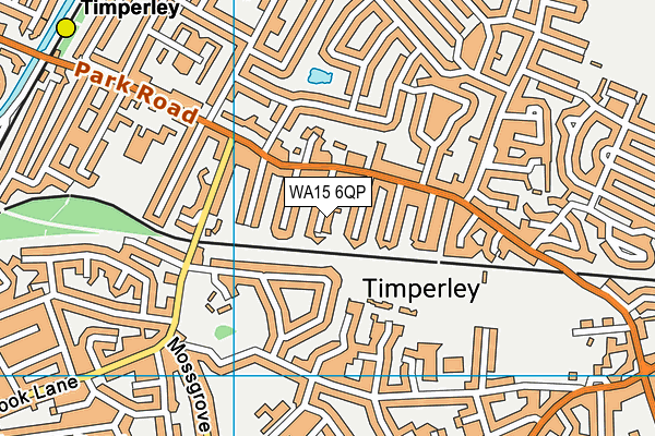 WA15 6QP map - OS VectorMap District (Ordnance Survey) WA15 6QP map - OS VectorMap District (Ordnance Survey)