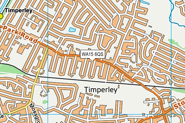 WA15 6QS map - OS VectorMap District (Ordnance Survey) WA15 6QS map - OS VectorMap District (Ordnance Survey)