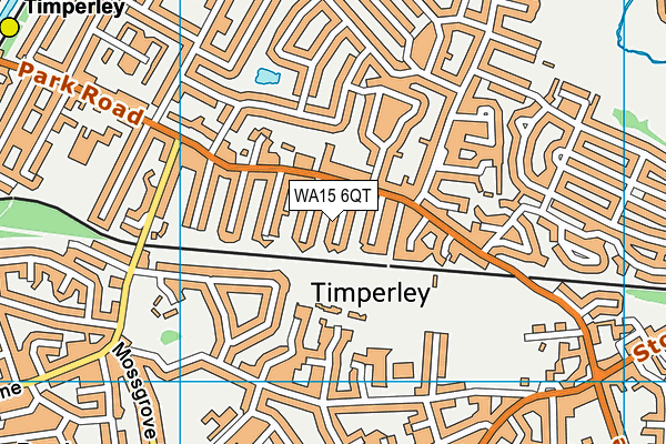 WA15 6QT map - OS VectorMap District (Ordnance Survey) WA15 6QT map - OS VectorMap District (Ordnance Survey)