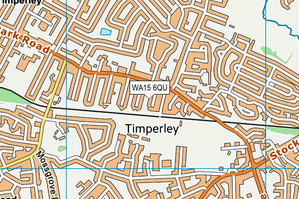 WA15 6QU map - OS VectorMap District (Ordnance Survey) WA15 6QU map - OS VectorMap District (Ordnance Survey)