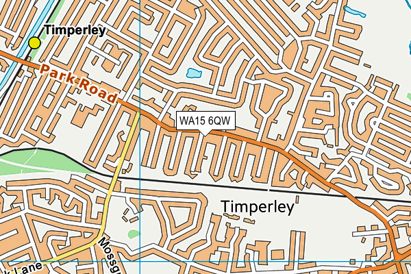WA15 6QW map - OS VectorMap District (Ordnance Survey) WA15 6QW map - OS VectorMap District (Ordnance Survey)