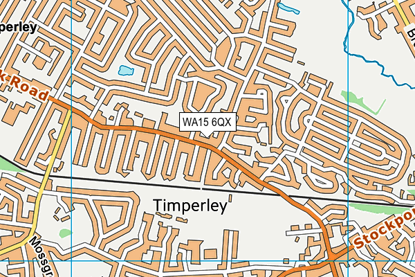 WA15 6QX map - OS VectorMap District (Ordnance Survey) WA15 6QX map - OS VectorMap District (Ordnance Survey)