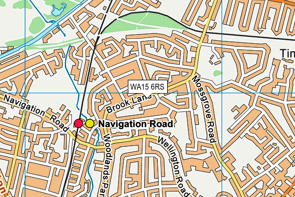 WA15 6RS map - OS VectorMap District (Ordnance Survey) WA15 6RS map - OS VectorMap District (Ordnance Survey)