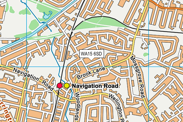 WA15 6SD map - OS VectorMap District (Ordnance Survey) WA15 6SD map - OS VectorMap District (Ordnance Survey)