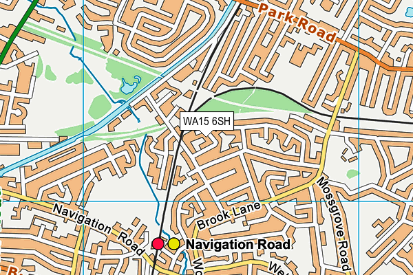 WA15 6SH map - OS VectorMap District (Ordnance Survey) WA15 6SH map - OS VectorMap District (Ordnance Survey)
