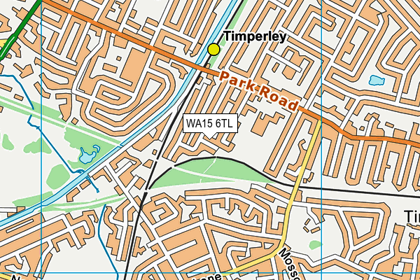 WA15 6TL map - OS VectorMap District (Ordnance Survey) WA15 6TL map - OS VectorMap District (Ordnance Survey)