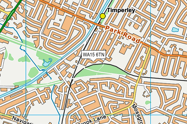 WA15 6TN map - OS VectorMap District (Ordnance Survey) WA15 6TN map - OS VectorMap District (Ordnance Survey)