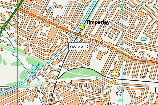 WA15 6TR map - OS VectorMap District (Ordnance Survey) WA15 6TR map - OS VectorMap District (Ordnance Survey)