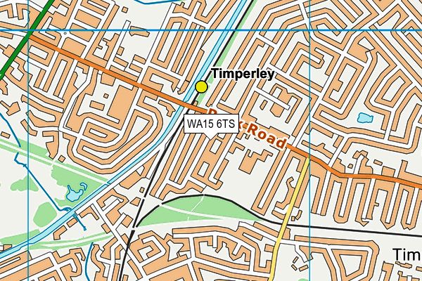 WA15 6TS map - OS VectorMap District (Ordnance Survey) WA15 6TS map - OS VectorMap District (Ordnance Survey)