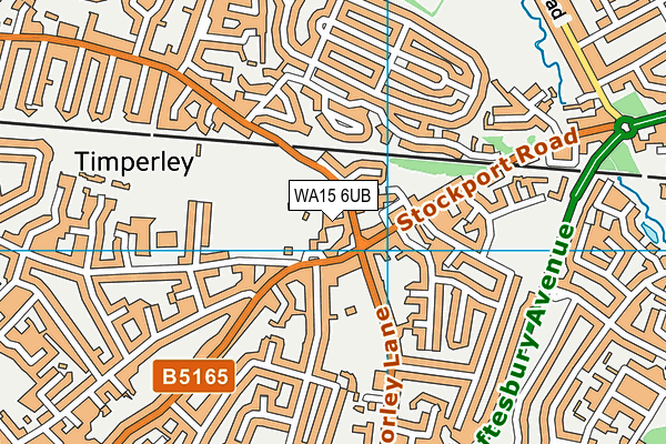 WA15 6UB map - OS VectorMap District (Ordnance Survey) WA15 6UB map - OS VectorMap District (Ordnance Survey)