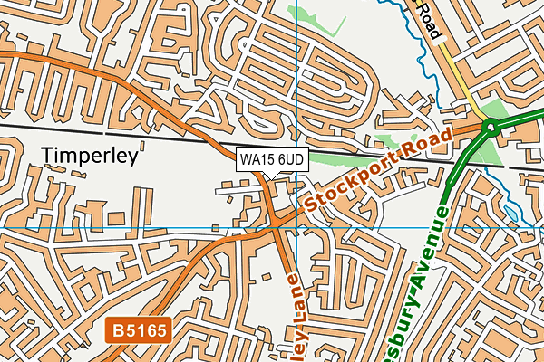 WA15 6UD map - OS VectorMap District (Ordnance Survey) WA15 6UD map - OS VectorMap District (Ordnance Survey)