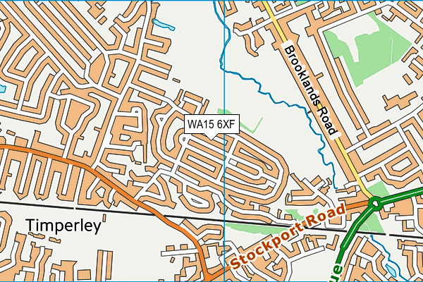 WA15 6XF map - OS VectorMap District (Ordnance Survey) WA15 6XF map - OS VectorMap District (Ordnance Survey)