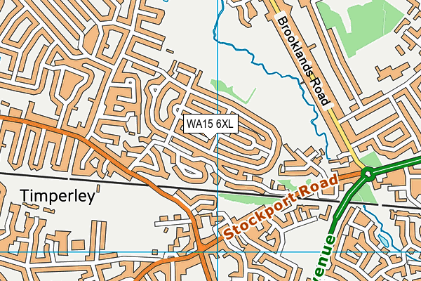 WA15 6XL map - OS VectorMap District (Ordnance Survey) WA15 6XL map - OS VectorMap District (Ordnance Survey)