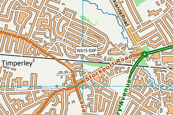 WA15 6XP map - OS VectorMap District (Ordnance Survey) WA15 6XP map - OS VectorMap District (Ordnance Survey)