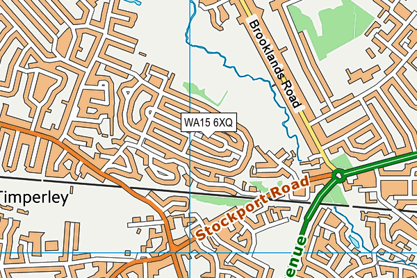 WA15 6XQ map - OS VectorMap District (Ordnance Survey) WA15 6XQ map - OS VectorMap District (Ordnance Survey)