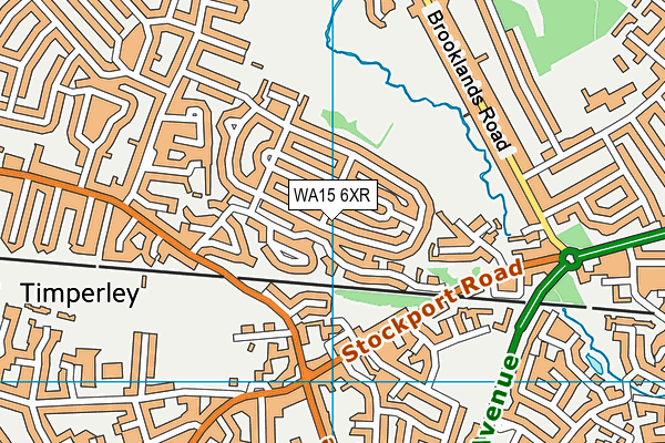 WA15 6XR map - OS VectorMap District (Ordnance Survey) WA15 6XR map - OS VectorMap District (Ordnance Survey)