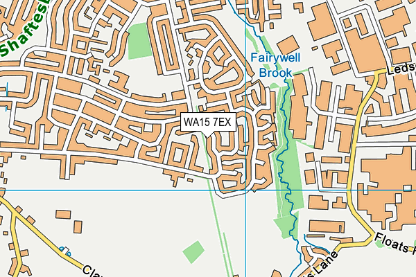 WA15 7EX map - OS VectorMap District (Ordnance Survey) WA15 7EX map - OS VectorMap District (Ordnance Survey)