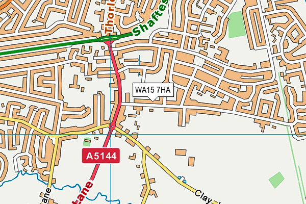 WA15 7HA map - OS VectorMap District (Ordnance Survey) WA15 7HA map - OS VectorMap District (Ordnance Survey)