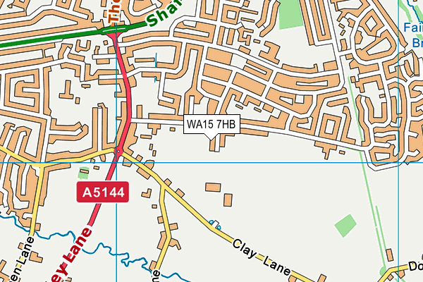 WA15 7HB map - OS VectorMap District (Ordnance Survey) WA15 7HB map - OS VectorMap District (Ordnance Survey)