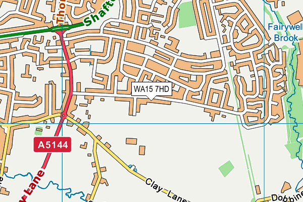 WA15 7HD map - OS VectorMap District (Ordnance Survey) WA15 7HD map - OS VectorMap District (Ordnance Survey)