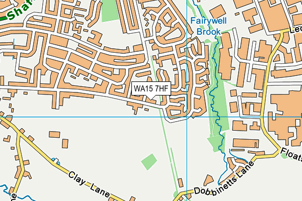 WA15 7HF map - OS VectorMap District (Ordnance Survey) WA15 7HF map - OS VectorMap District (Ordnance Survey)