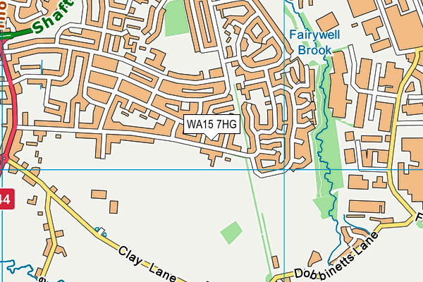 WA15 7HG map - OS VectorMap District (Ordnance Survey) WA15 7HG map - OS VectorMap District (Ordnance Survey)