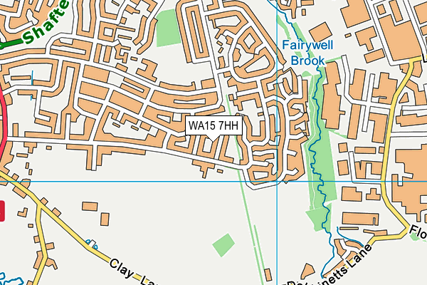 WA15 7HH map - OS VectorMap District (Ordnance Survey) WA15 7HH map - OS VectorMap District (Ordnance Survey)