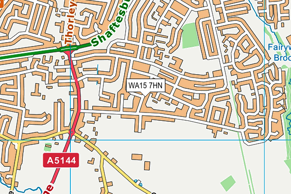 WA15 7HN map - OS VectorMap District (Ordnance Survey) WA15 7HN map - OS VectorMap District (Ordnance Survey)