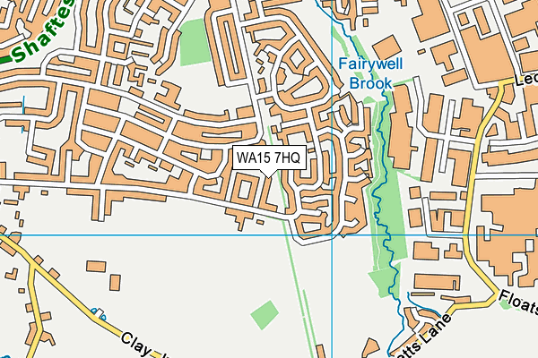 WA15 7HQ map - OS VectorMap District (Ordnance Survey) WA15 7HQ map - OS VectorMap District (Ordnance Survey)