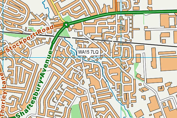 WA15 7LQ map - OS VectorMap District (Ordnance Survey) WA15 7LQ map - OS VectorMap District (Ordnance Survey)