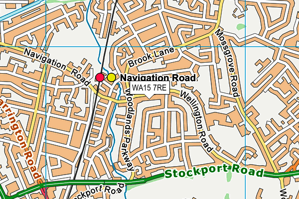 WA15 7RE map - OS VectorMap District (Ordnance Survey) WA15 7RE map - OS VectorMap District (Ordnance Survey)