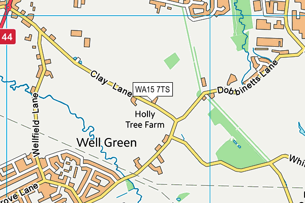 WA15 7TS map - OS VectorMap District (Ordnance Survey) WA15 7TS map - OS VectorMap District (Ordnance Survey)