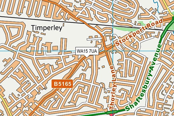 WA15 7UA map - OS VectorMap District (Ordnance Survey) WA15 7UA map - OS VectorMap District (Ordnance Survey)