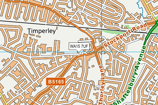 WA15 7UF map - OS VectorMap District (Ordnance Survey) WA15 7UF map - OS VectorMap District (Ordnance Survey)
