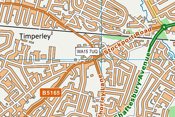 WA15 7UQ map - OS VectorMap District (Ordnance Survey) WA15 7UQ map - OS VectorMap District (Ordnance Survey)