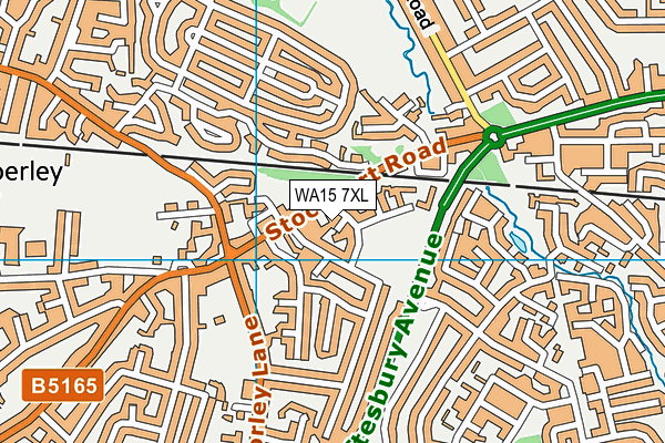 WA15 7XL map - OS VectorMap District (Ordnance Survey) WA15 7XL map - OS VectorMap District (Ordnance Survey)