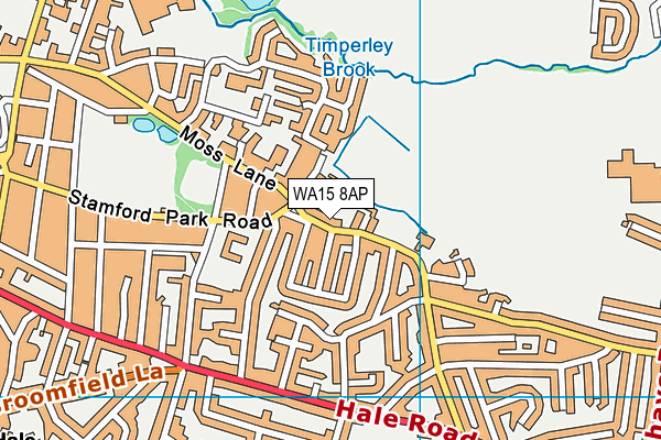WA15 8AP map - OS VectorMap District (Ordnance Survey) WA15 8AP map - OS VectorMap District (Ordnance Survey)