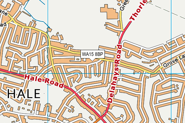 WA15 8BP map - OS VectorMap District (Ordnance Survey) WA15 8BP map - OS VectorMap District (Ordnance Survey)
