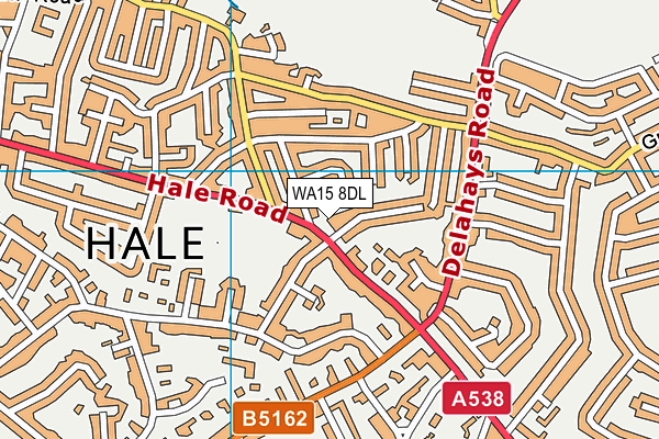 WA15 8DL map - OS VectorMap District (Ordnance Survey) WA15 8DL map - OS VectorMap District (Ordnance Survey)