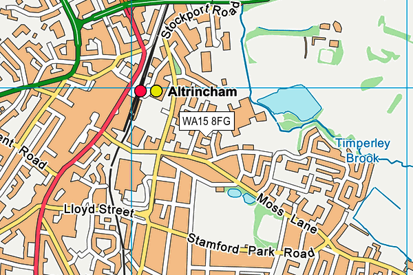 WA15 8FG map - OS VectorMap District (Ordnance Survey) WA15 8FG map - OS VectorMap District (Ordnance Survey)