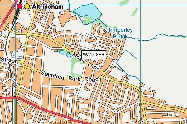 WA15 8FH map - OS VectorMap District (Ordnance Survey) WA15 8FH map - OS VectorMap District (Ordnance Survey)