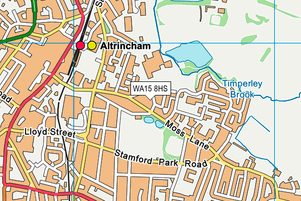 WA15 8HS map - OS VectorMap District (Ordnance Survey) WA15 8HS map - OS VectorMap District (Ordnance Survey)